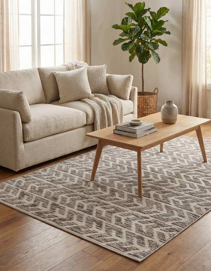 Detail image of  4' x 6'  Washable Sabrina Soto Aston Indoor / Outdoor Rug