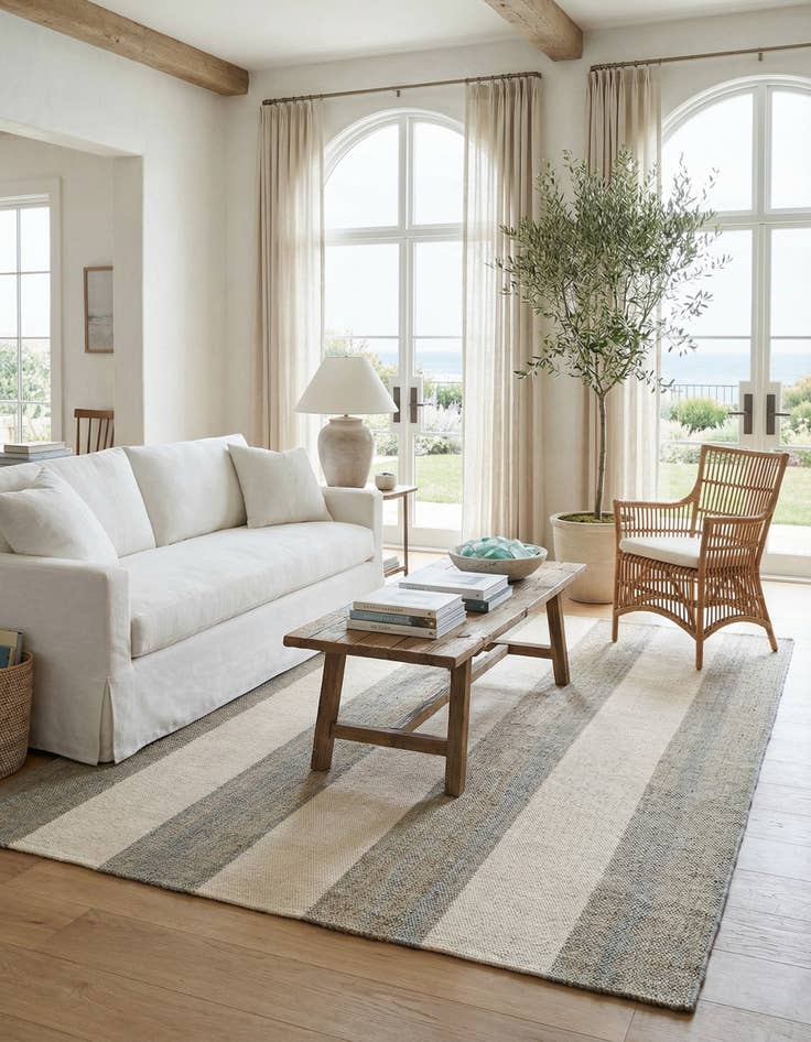 Detail image of 6' 1 x 9' Hand Woven Jill Zarin Hamptons Rug