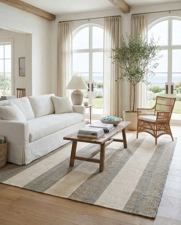 6' 1 x 9' Hand Woven Jill Zarin Hamptons Rug