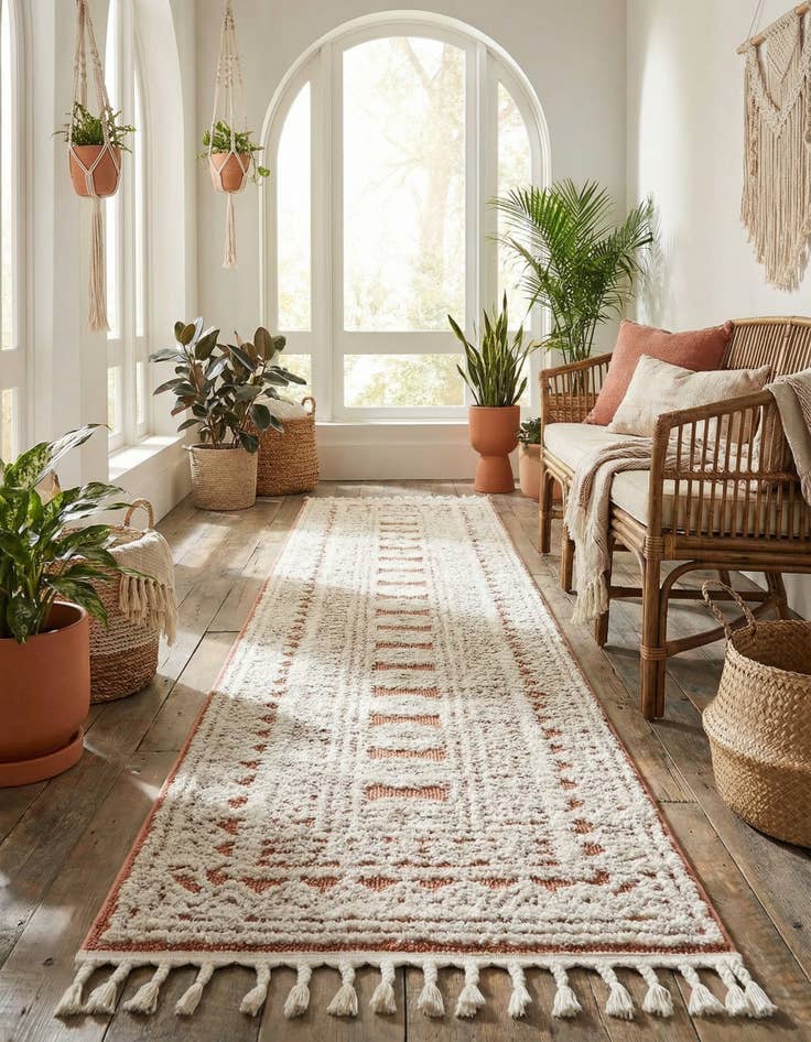 Detail image of 2' 7 x 12' Boho Runner Rug