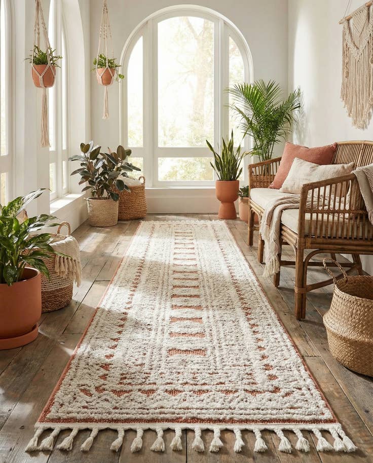 Detail image of 2' 7 x 12' Boho Runner Rug