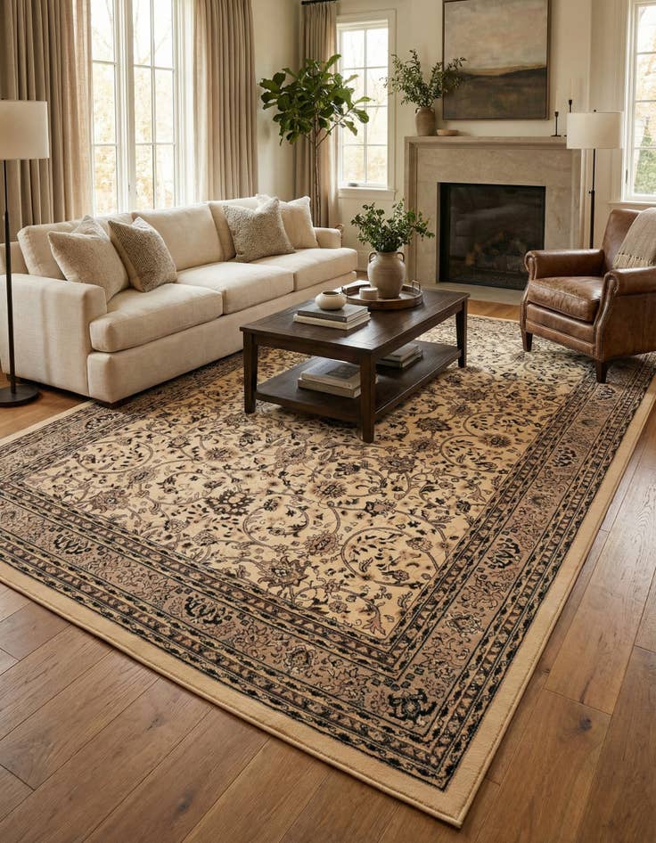 Detail image of 10' x 14' Kashan Design Rug