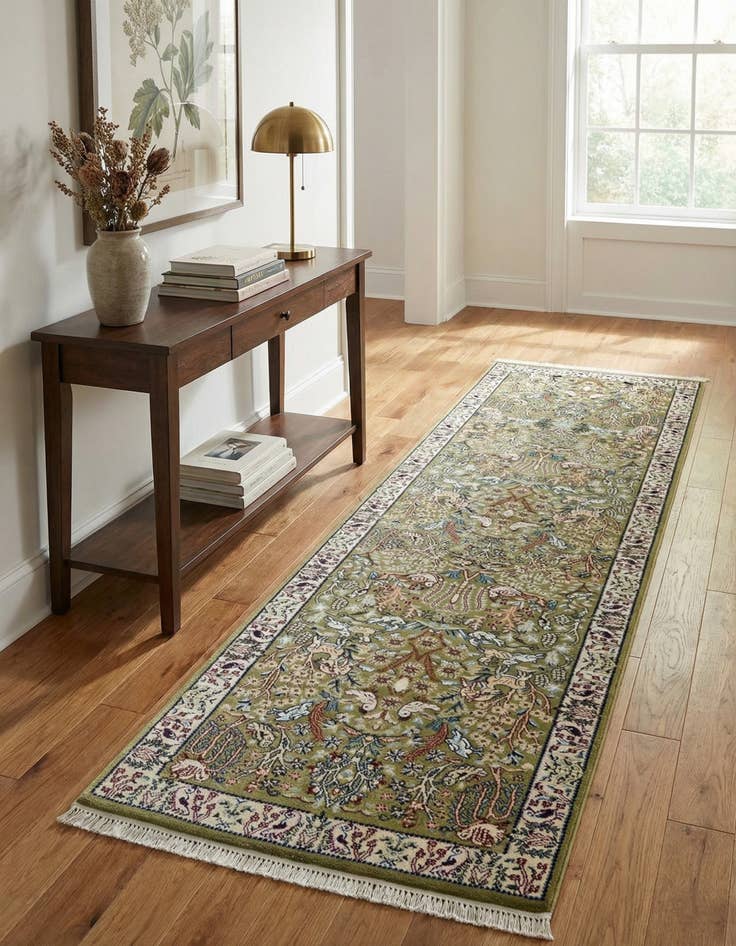 Detail image of 2' 7 x 11' Nain Design Runner Rug