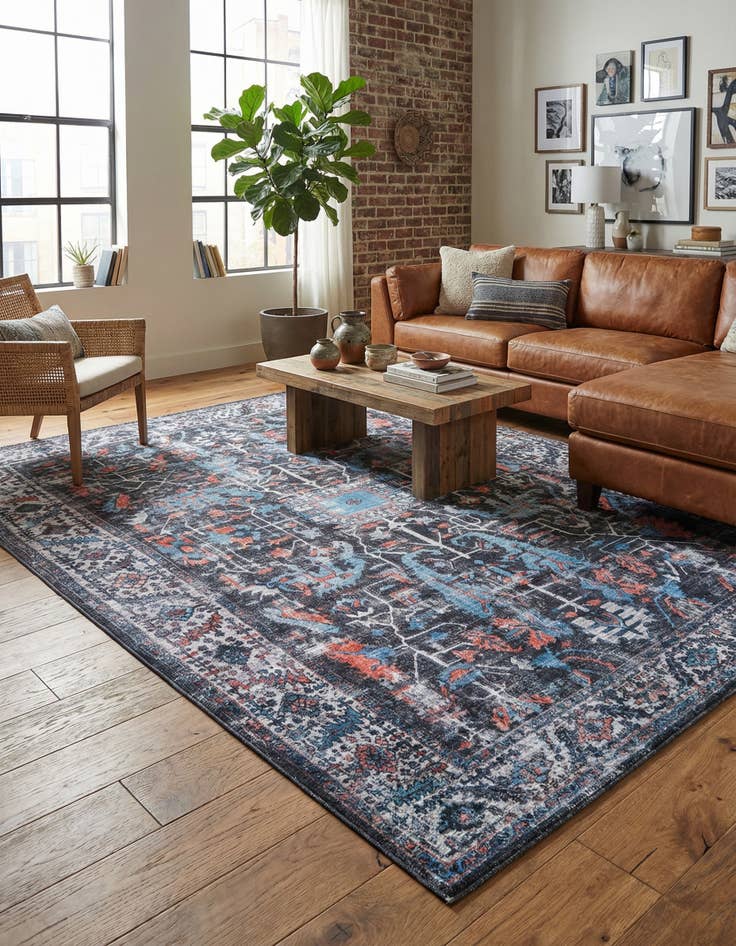 Detail image of 9' 2 x 12'  Washable Mangata Rug