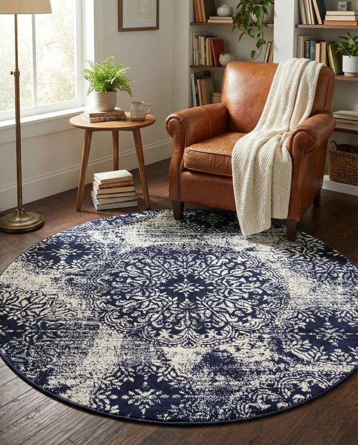 Detail image of 5' 3 x 5' 3 Monte Carlo Round Rug