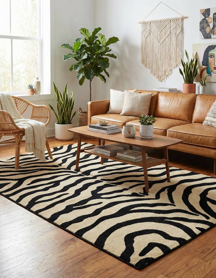 Detail image of 5' 3 x 8' Safari Rug