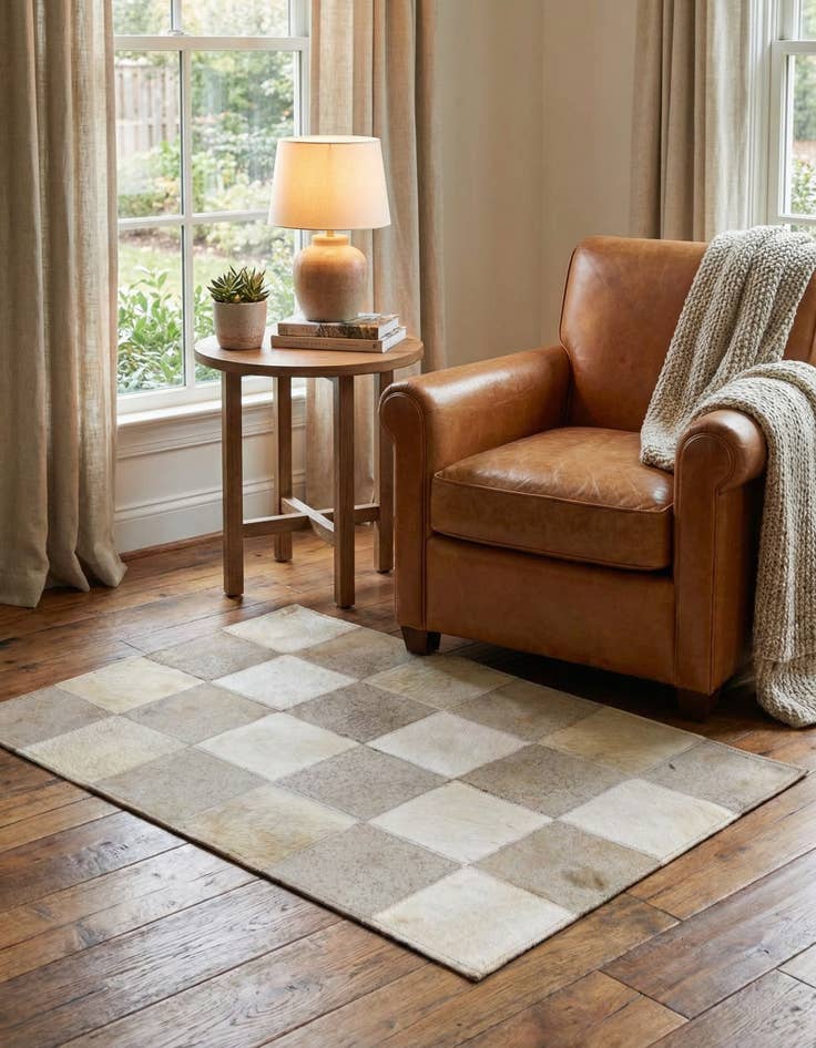 Detail image of 2' 1 x 3' 1 Cowhide Rug