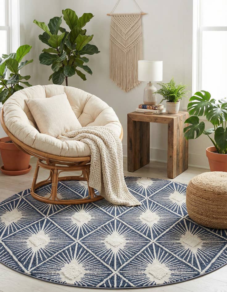 Detail image of 10' x 10' Boho Round Rug
