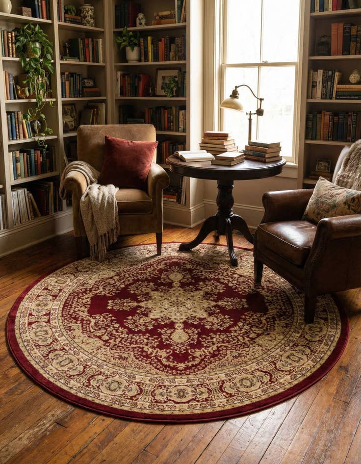 Detail image of 7' 10 x 7' 10 Chateau Round Rug