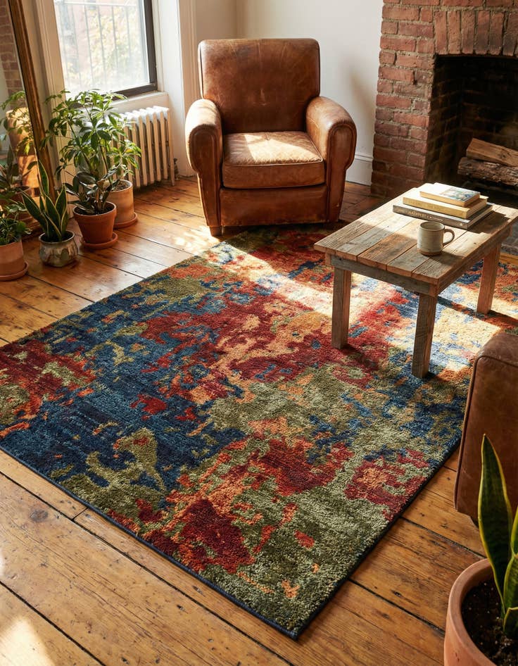 Detail image of 4' x 6' Washable Haerfest Rug