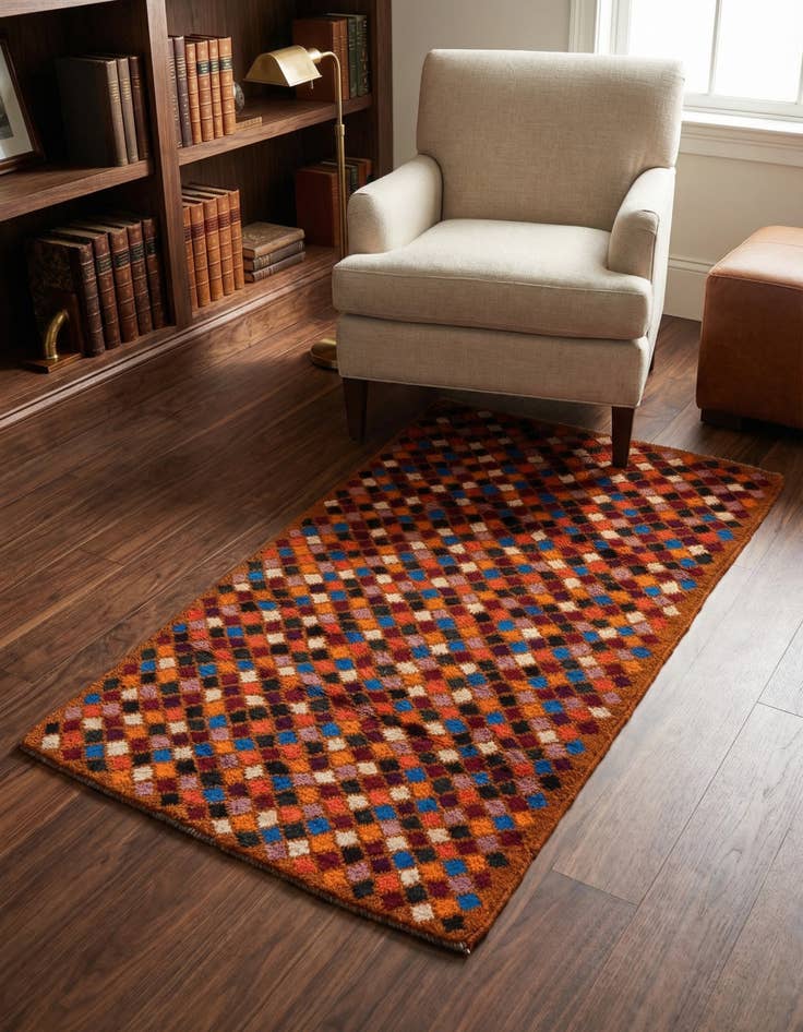 Detail image of 2' 9 x 4' 8 Hand Knotted Balouch Wool Rug