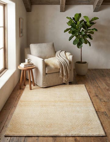 3' 4 x 4' 9 Hand Knotted Kashkuli Gabbeh Wool Rug