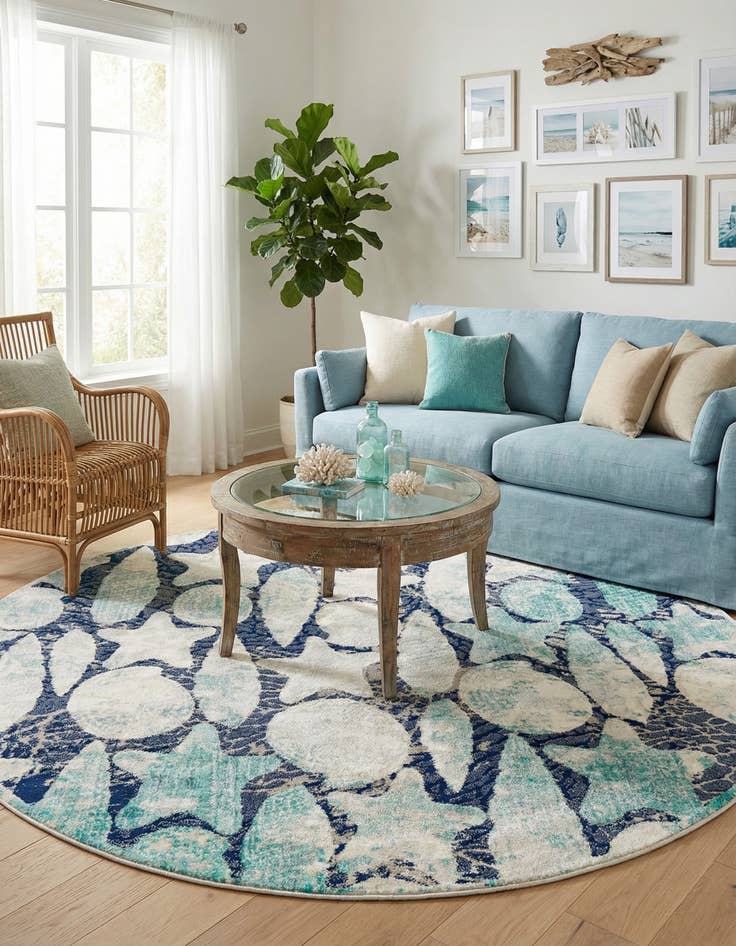 Detail image of 7' x 7' Ariel Round Rug