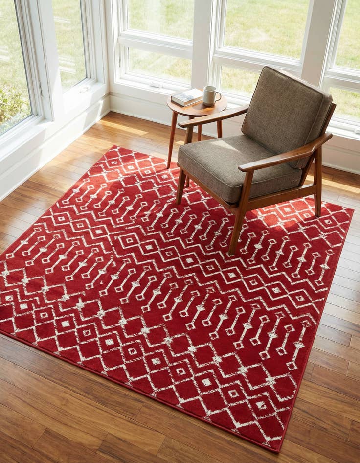 Detail image of 6' x 6' Kasbah Trellis Square Rug