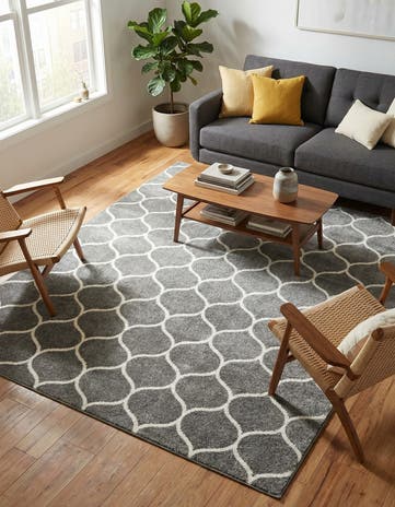 7' 10 x 10' Lattice Frieze Rug