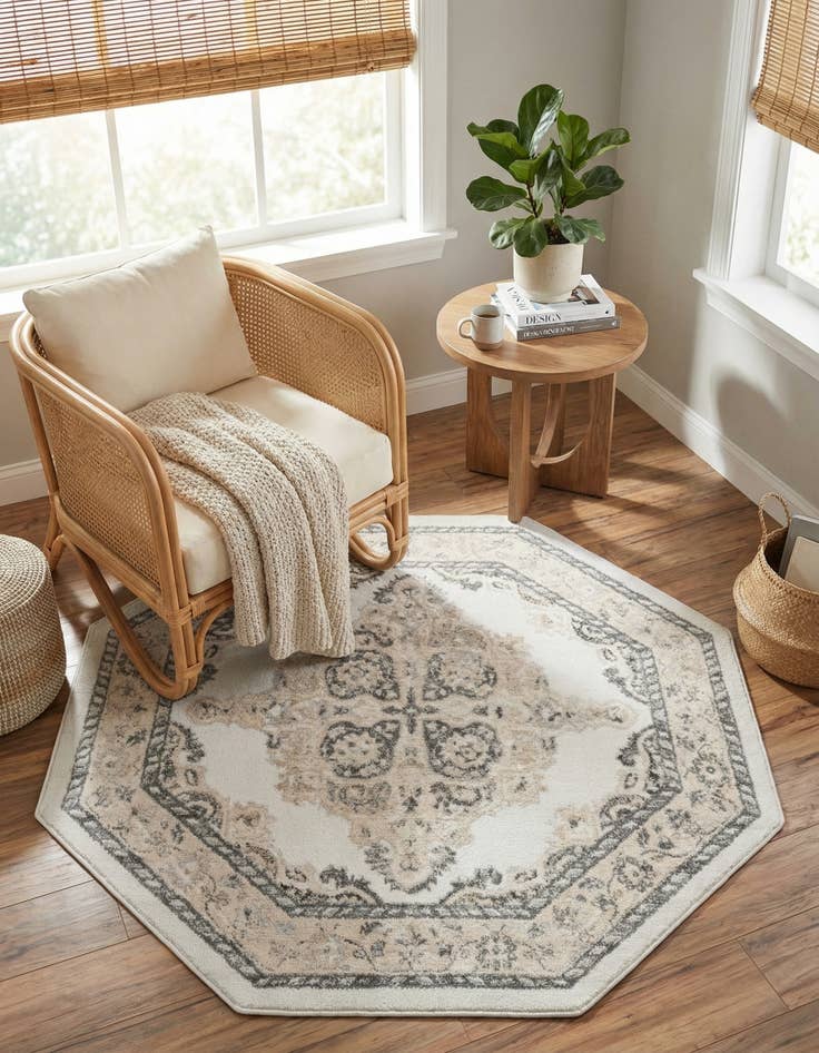 Detail image of 5' x 5' Parker Octagon Rug