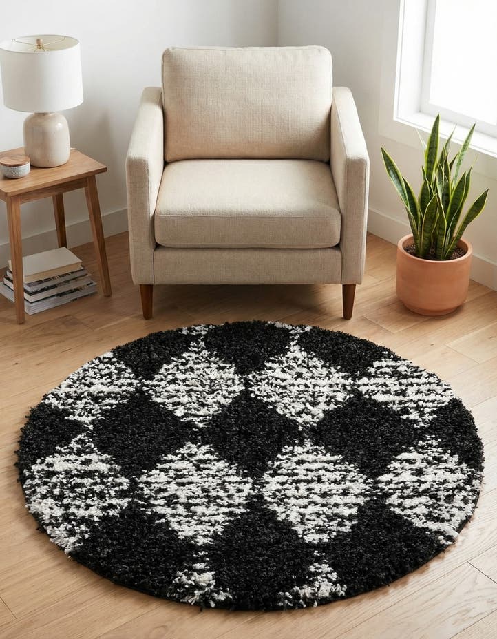 3' 3 x 3' 3 Serenity Shag Round Rug