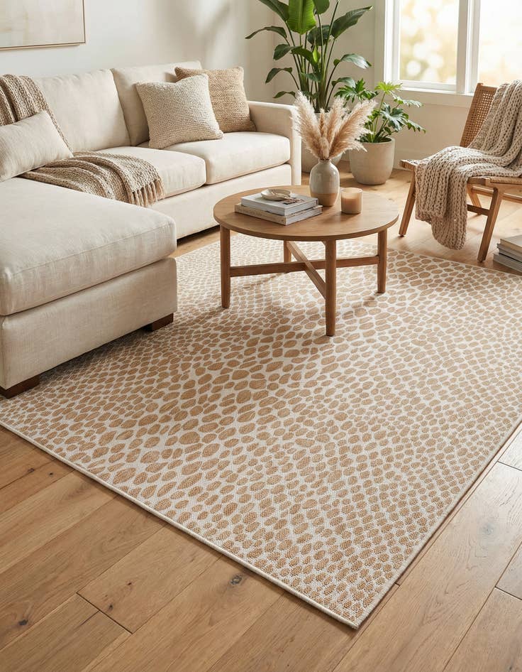 Detail image of 7' 10 x 7' 10 Washable Jill Zarin Cape Town Indoor / Outdoor Square Rug