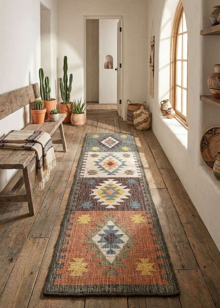 2' x 8' Hand Woven Kala Handwoven Jute Runner Rug