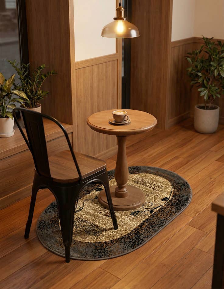 Detail image of 2' x 3' Cafe Oval Rug