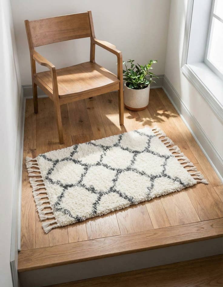 Detail image of 2' 2 x 3' Athena Shag Rug