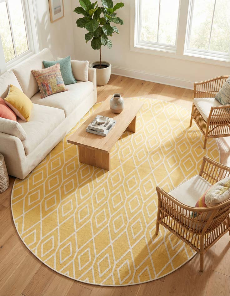 Detail image of 7' 10 x 10'  Washable Jill Zarin Turks and Caicos Indoor / Outdoor Oval Rug