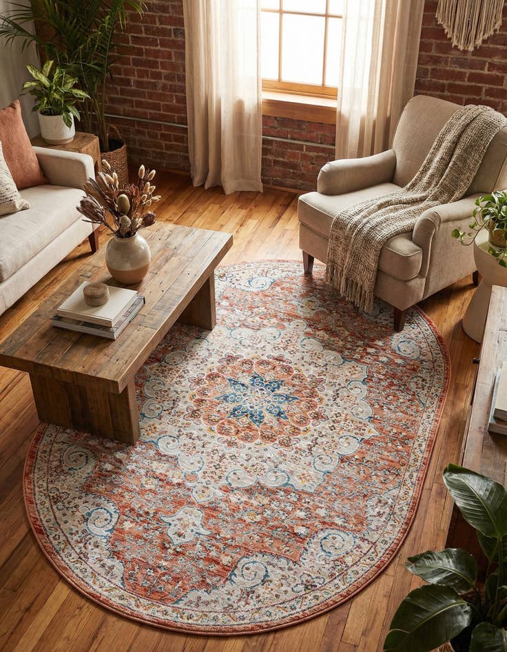 Detail image of 4' x 6' Newport Oval Rug