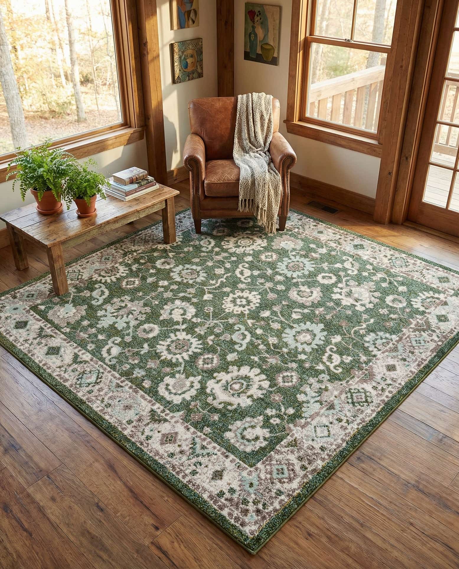 7' 10 x 7' 10 Carrington Square Rug