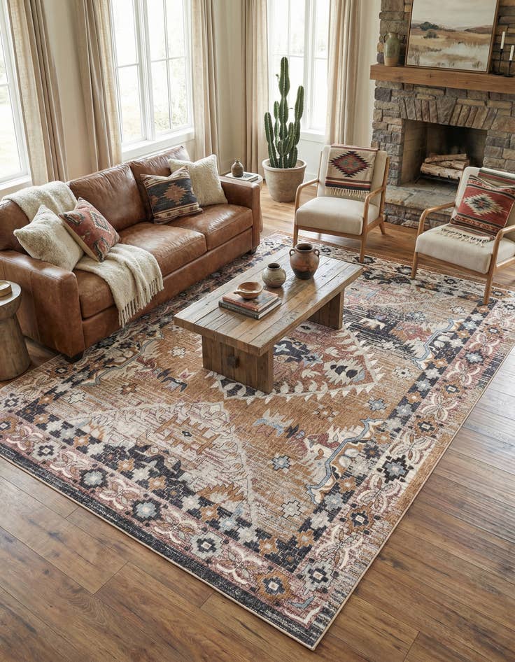 Detail image of 10' x 13' Eco Southwestern Rug