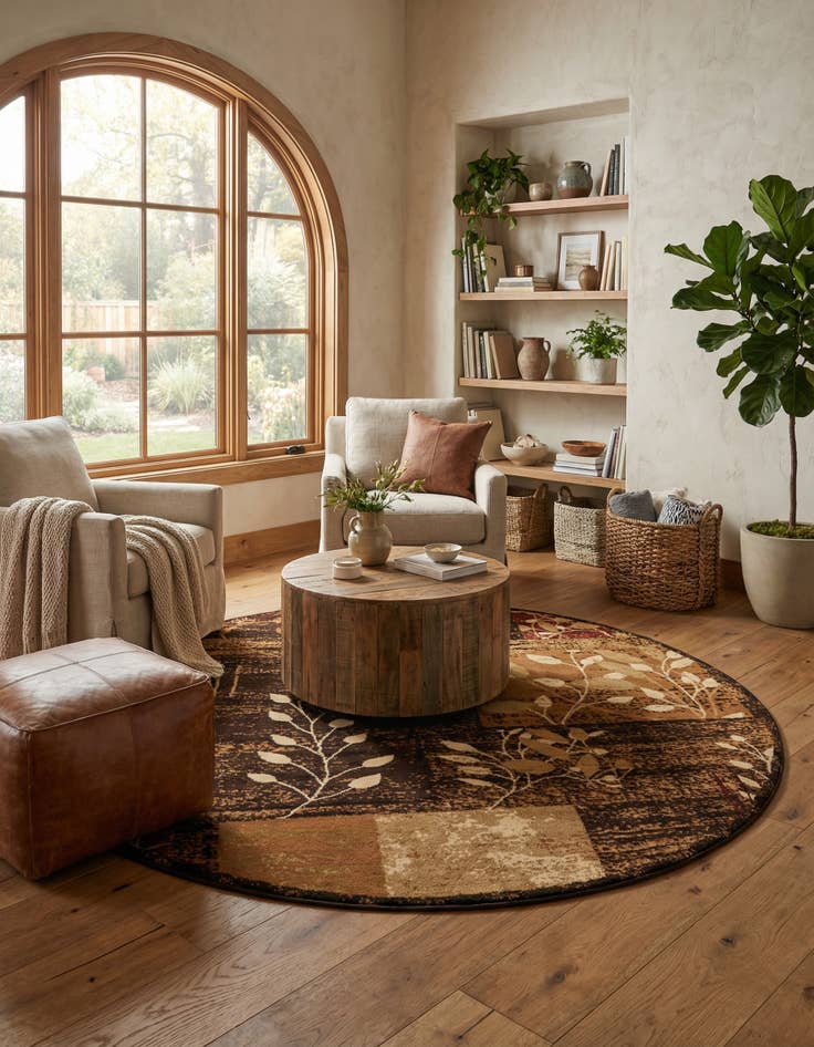 Detail image of 7' x 7' Cafe Round Rug