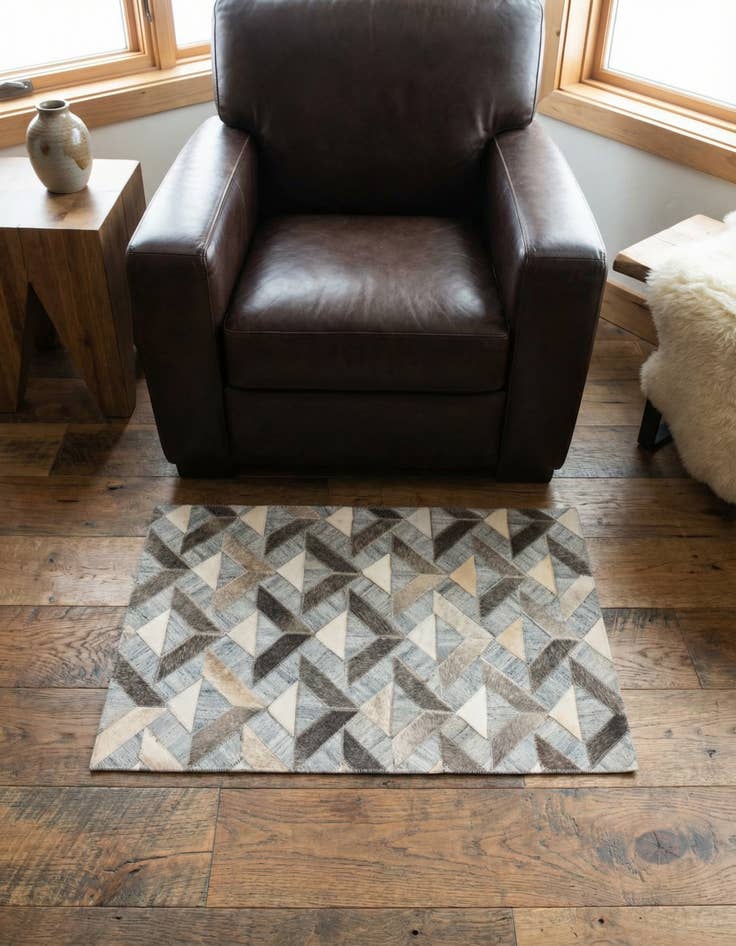 Detail image of 2' 1 x 3' Cowhide Rug