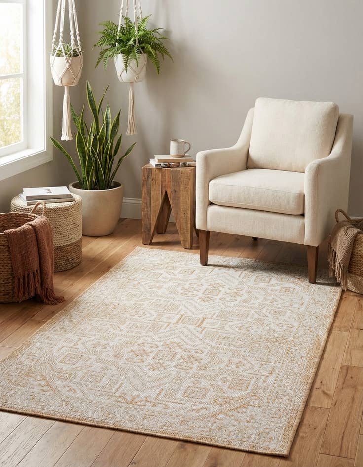 Detail image of 3' x 5' 3 Easy-Clean Aztec Indoor / Outdoor Rug