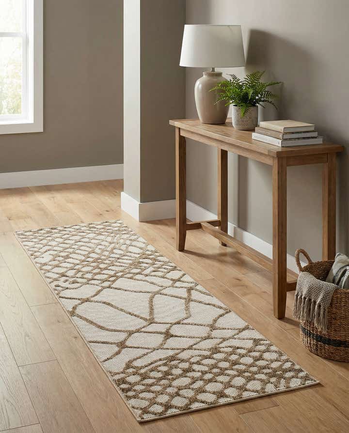 2' x 6' Easy-Clean Modern Indoor / Outdoor Runner Rug