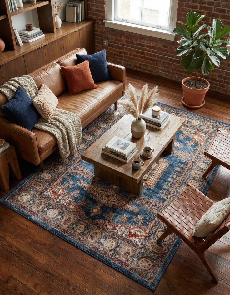 Detail image of 6' 1 x 9' Arcadia Rug