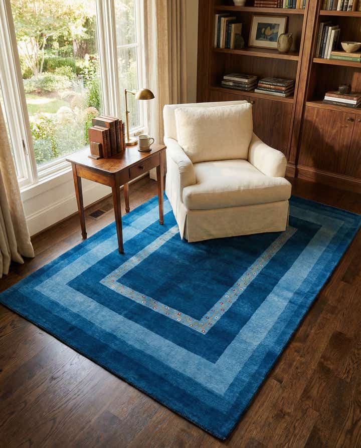 4' 8 x 6' 7 Hand Knotted Tibet Wool Rug