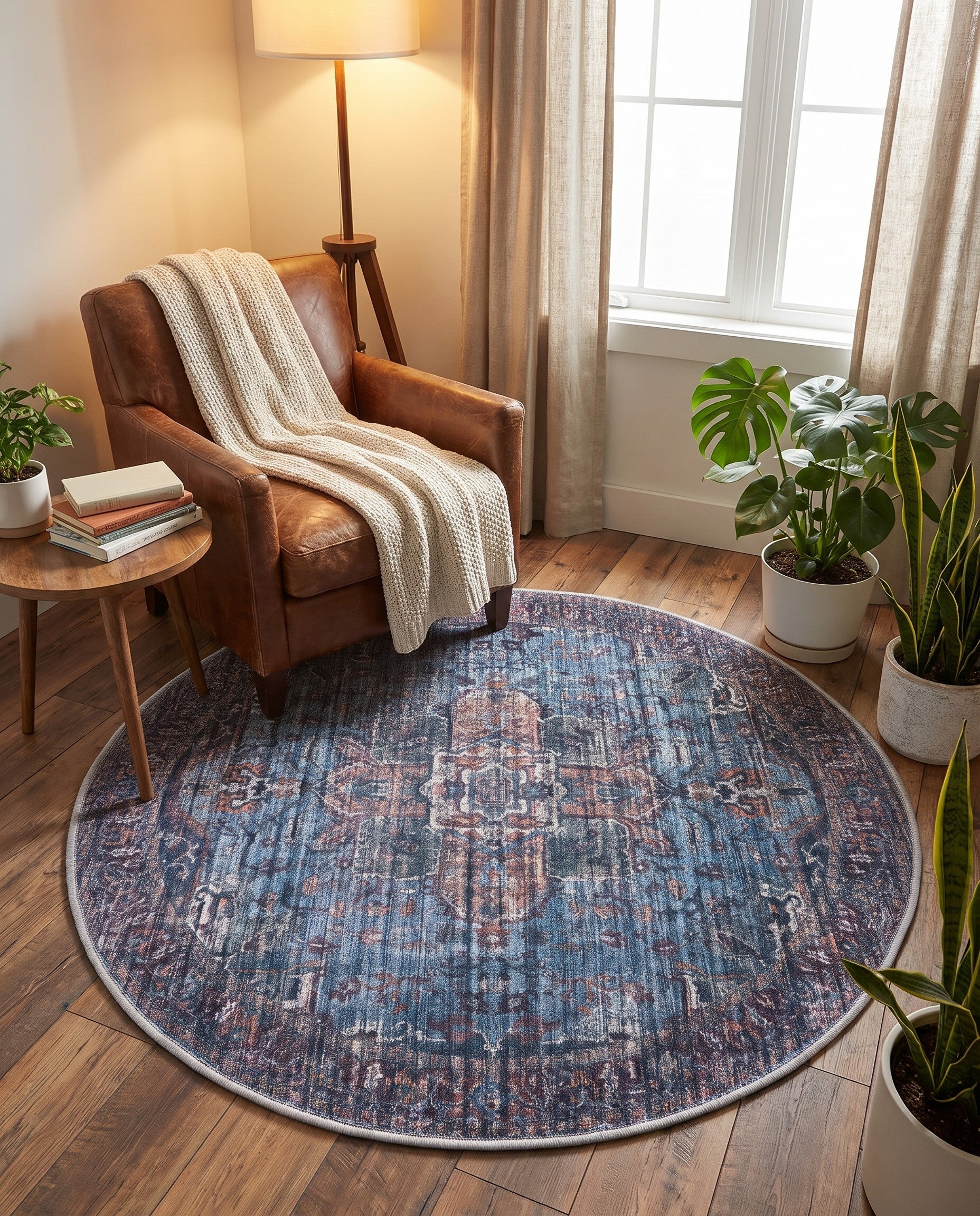 125cm x 125cm Maahru Round Rug