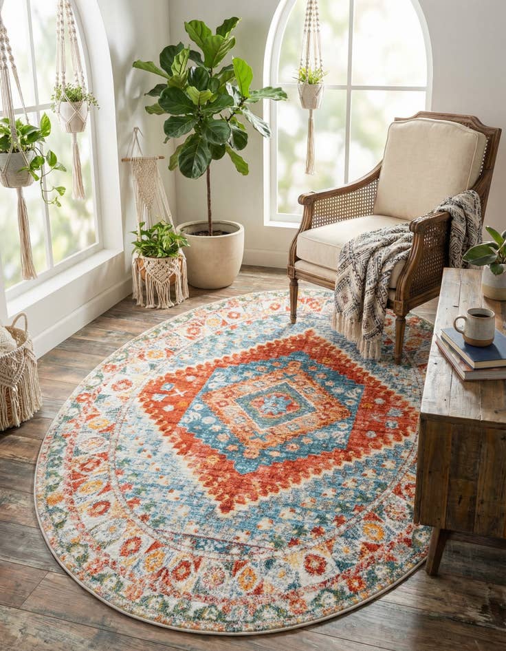Detail image of 5' 5 x 8' Paragon Oval Rug