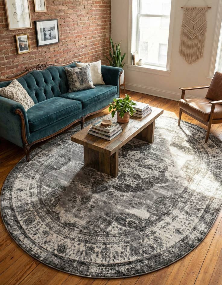 Detail image of 7' 10 x 10' Monaco Oval Rug