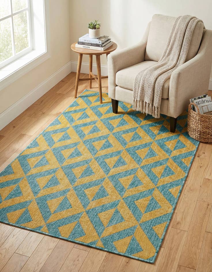 Detail image of 3' x 5' 3  Washable Jill Zarin Napa Indoor / Outdoor Rug