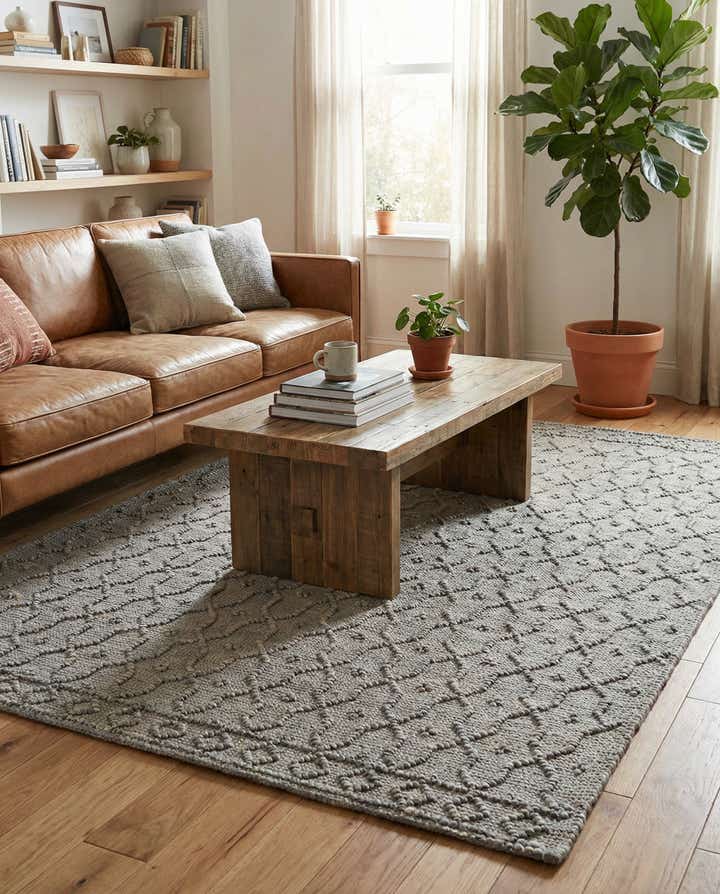 5' 3 x 8' Hand Woven Larsa Jute Rug