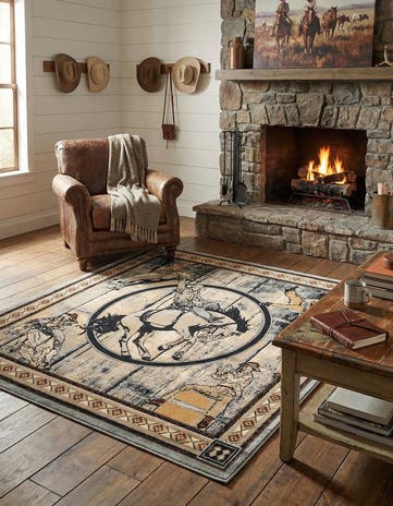 7' 10 x 7' 10 Pioneer Square Rug