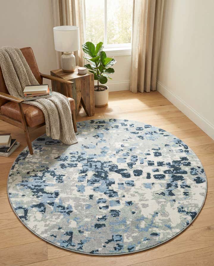 5' 3 x 5' 3 Kamala Washable Round Rug
