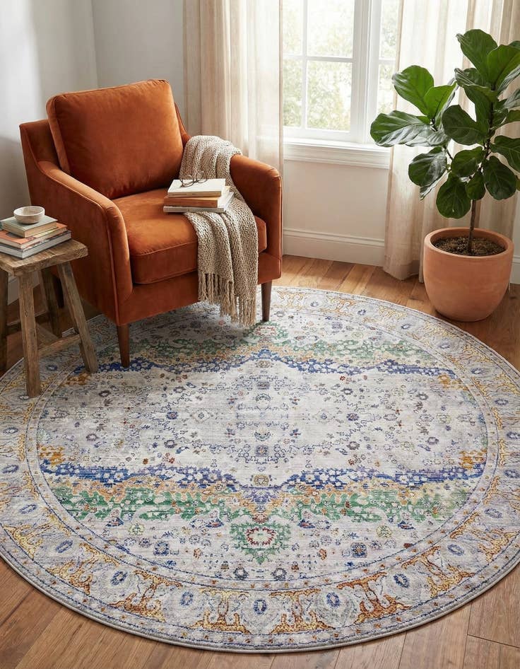 Detail image of 8' x 8' Alexis Round Rug