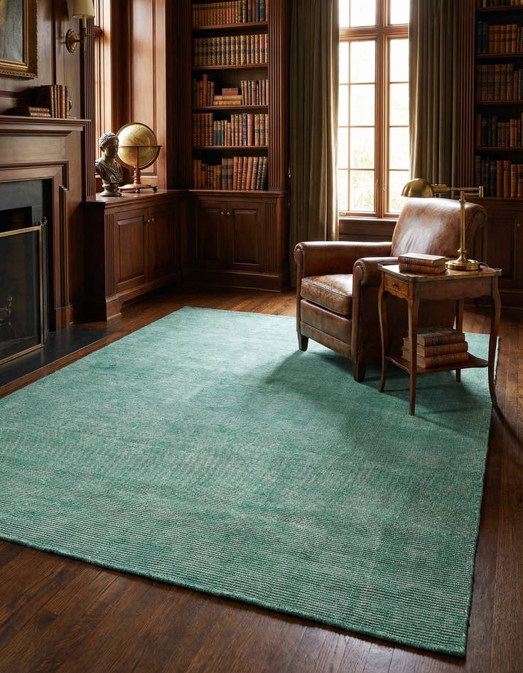 Detail image of 7' 10 x 10' Hand Woven Jill Zarin English Manor Farmhouse Wool Rug