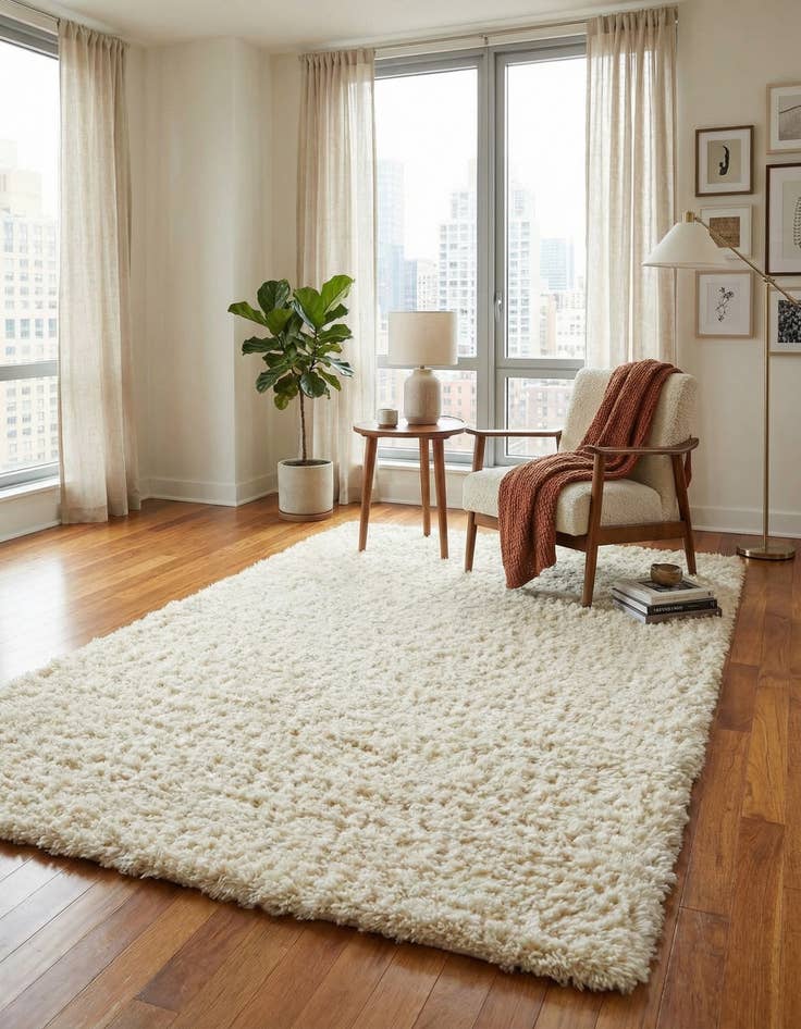 Detail image of 5' x 8' Infinity Shag Rug