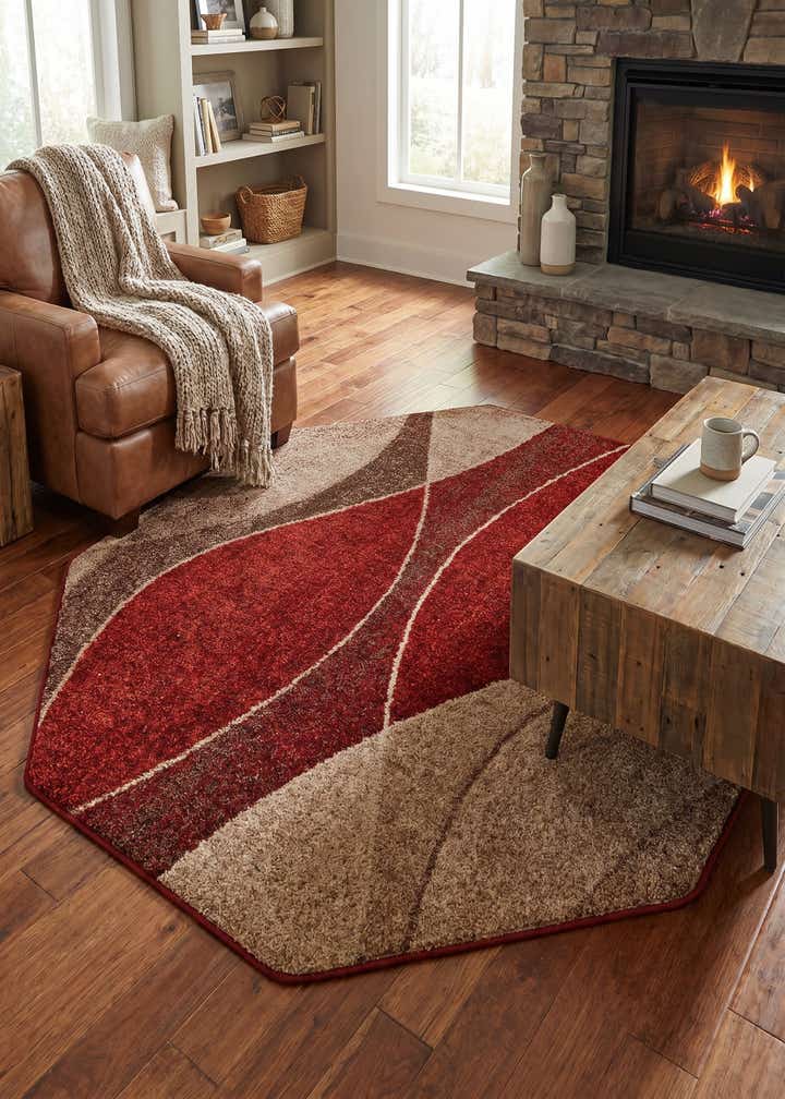 5' 3 x 5' 3 Harvest Octagon Rug