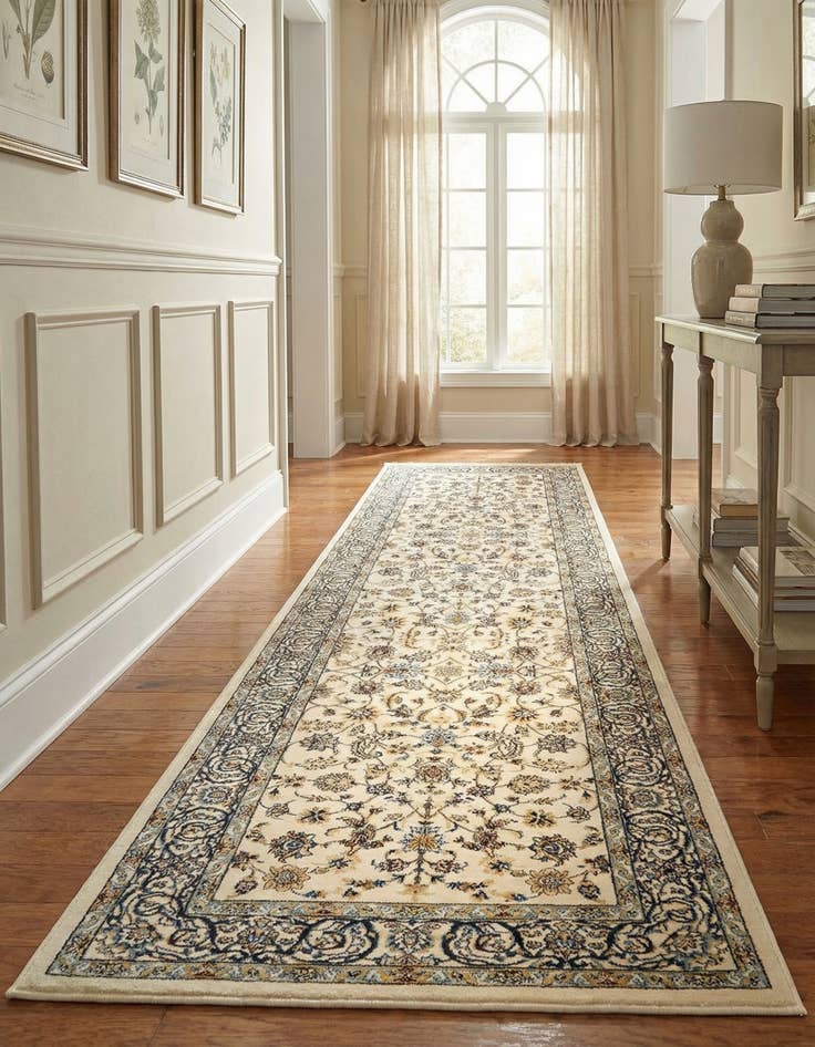 Detail image of 3' x 13' Nain Design Runner Rug