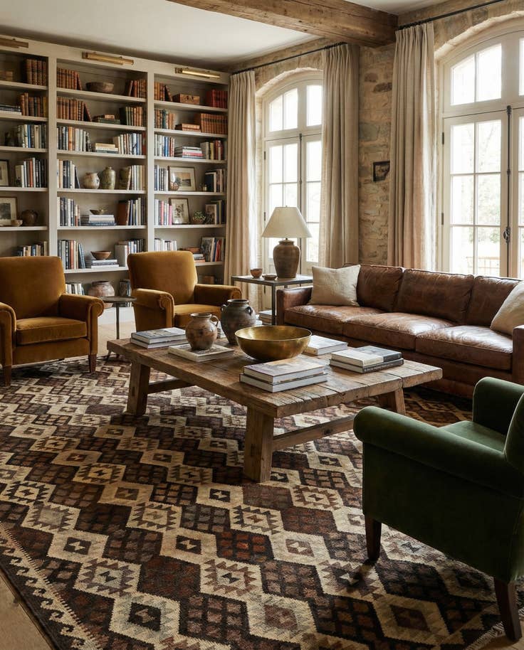 Detail image of 10' 3 x 15' 10 Hand Woven Kilim Modern Wool Rug