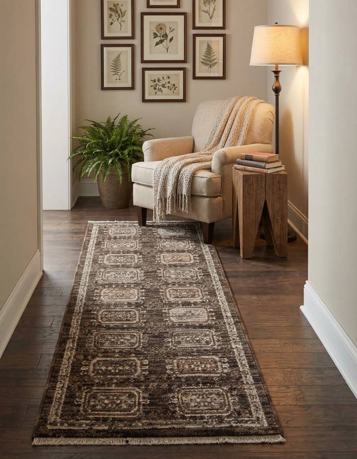 Detail image of 2' x 6' 3 Grand Tradition Runner Rug