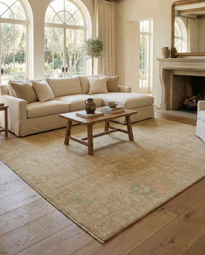 8' 3 x 10' Hand Knotted Oushak Wool Rug